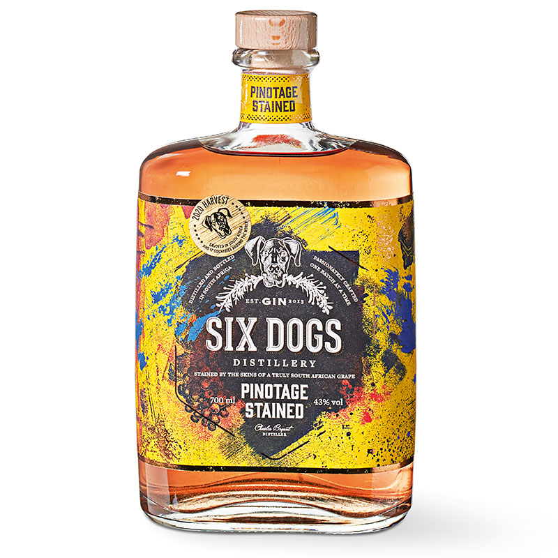 SIX DOGS PINOTAGE STAINED GIN