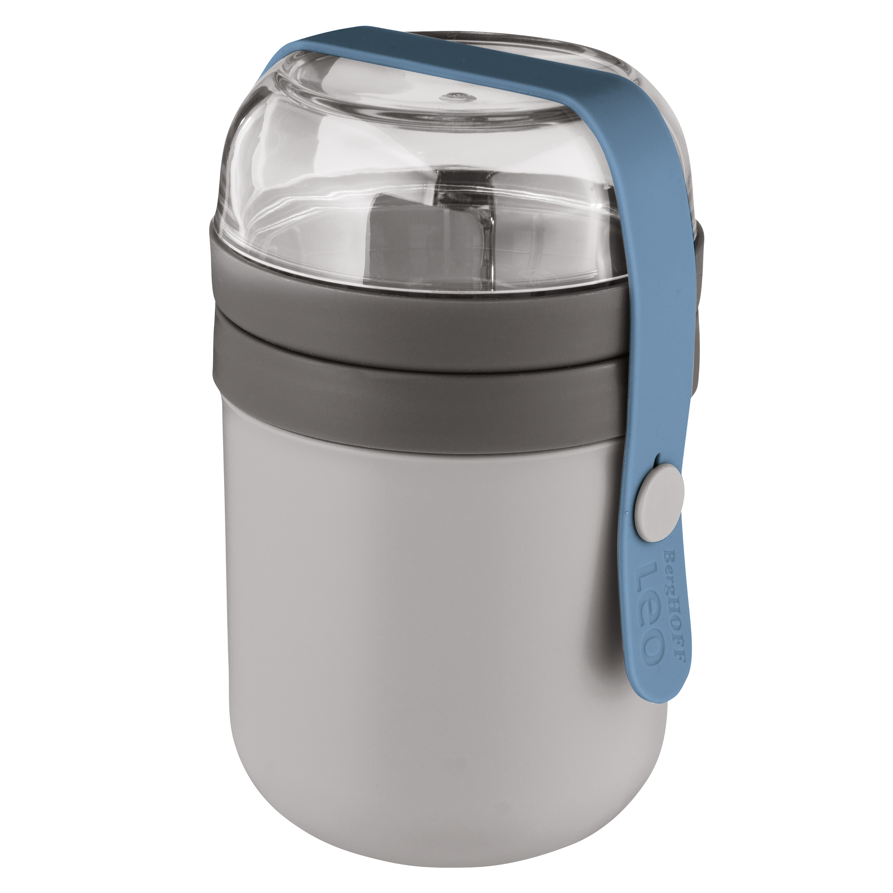 Tweedelige Lunchpot grijs