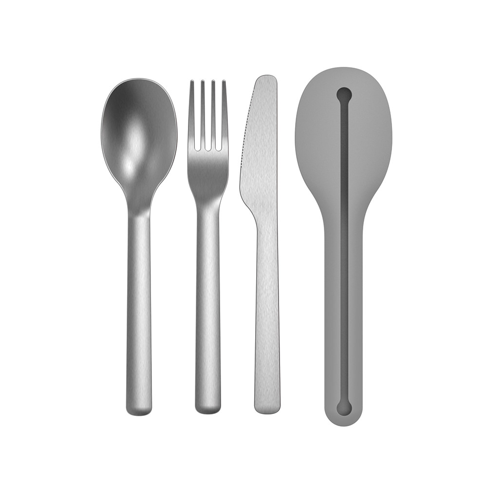 Set reisbestek grijs